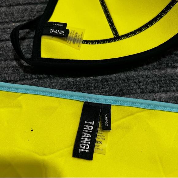 TRIANGL The Lulu Neoprene Two Piece Bikini Swimsuit In Tahiti Tango Size L - Picture 5 of 6